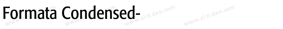 Formata Condensed字体转换